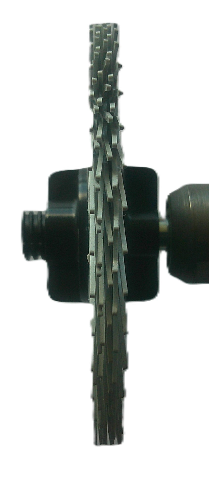 3" TC 120X, 3 Ply Brush, 1/4" Steel Shaft, Reusable Adapter
