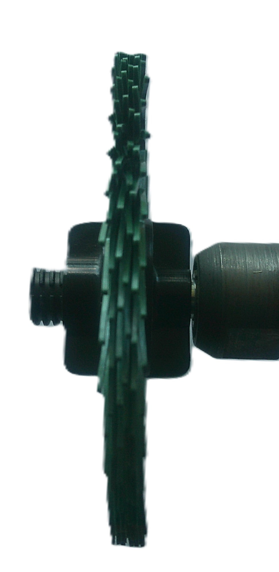 3" TC 50X, 3 Ply Brush, 1/4" Steel Shaft, Reusable Adapter