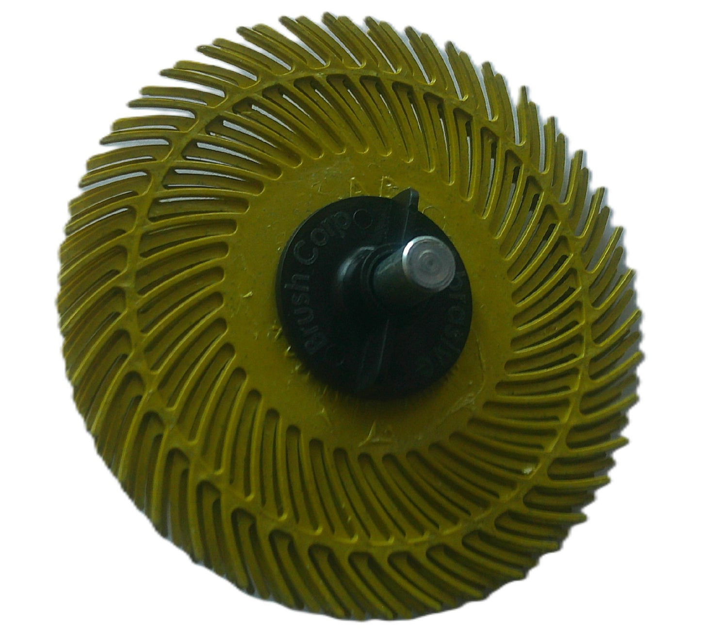 3" TC 80X, 3 Ply Brush, 1/4" Steel Shaft, Reusable Adapter
