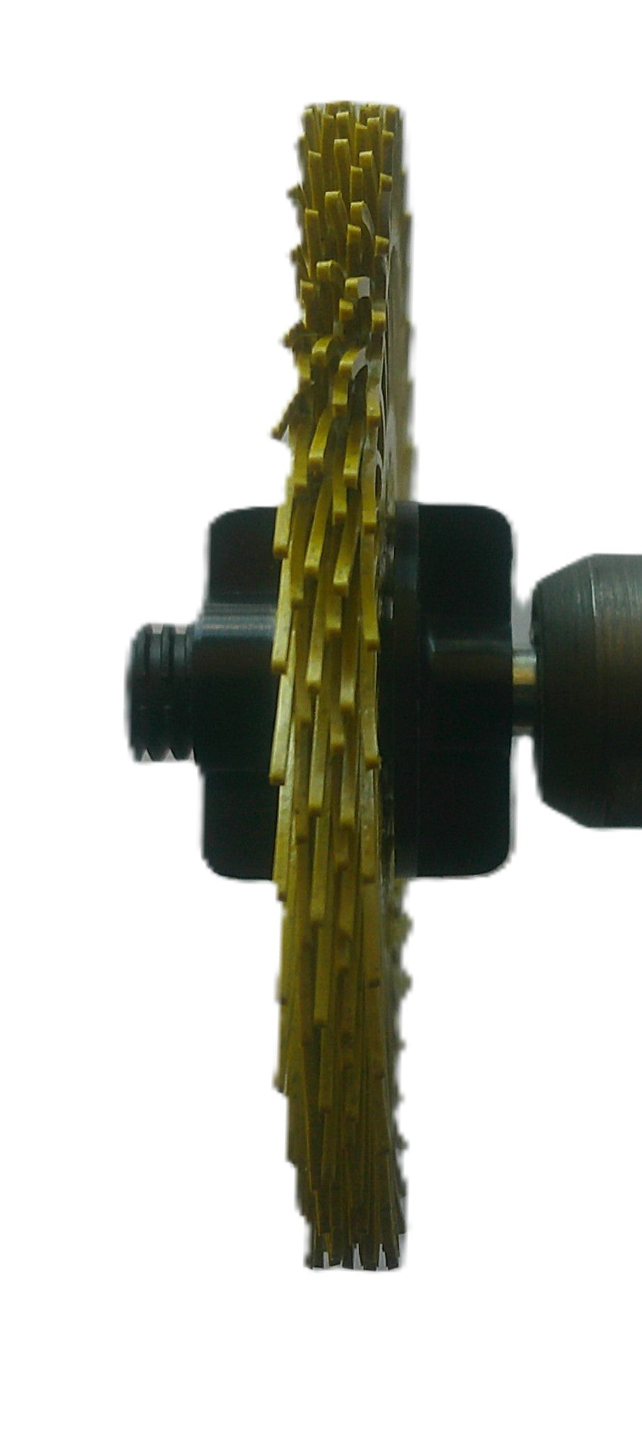 3" TC 80X, 3 Ply Brush, 1/4" Steel Shaft, Reusable Adapter