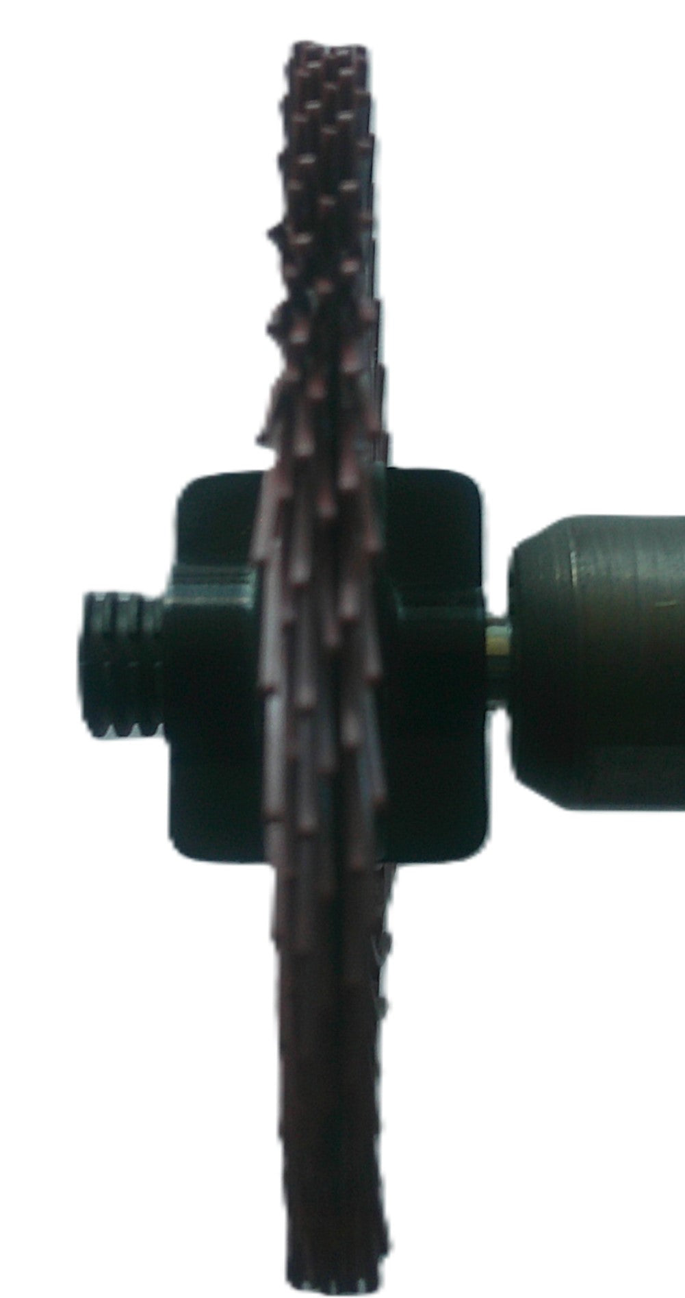3" TC 220X, 3 Ply Brush, 1/4" Steel Shaft, Reusable Adapter
