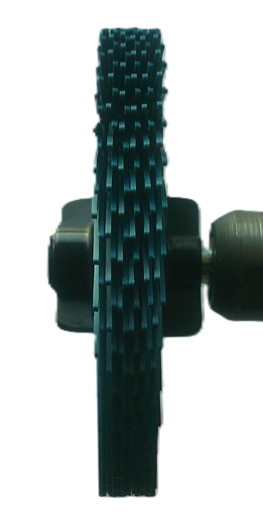 3" TC 400X, 6 Ply Brush, 1/4" Steel Shaft, Reusable Adapter