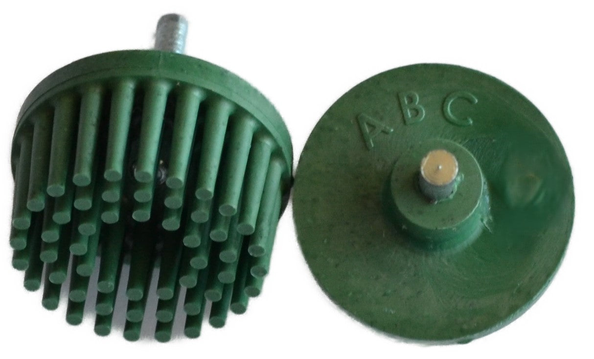 1"Brush 50X, 1/8" Steel Shaft, Box of 10