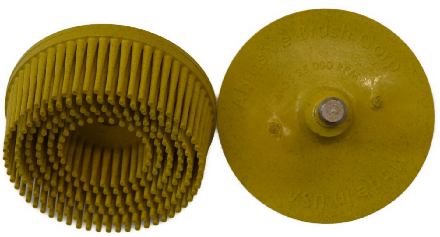 2" Brush 80X, 1/4" Steel Shaft, Bag of 2 Brushes