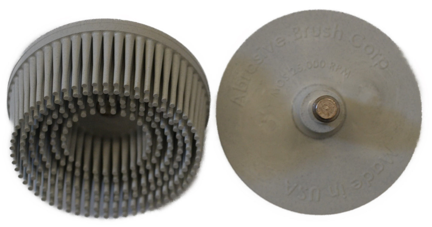 2" Brush 120X, 1/4" Steel Shaft, Bag of 2 Brushes