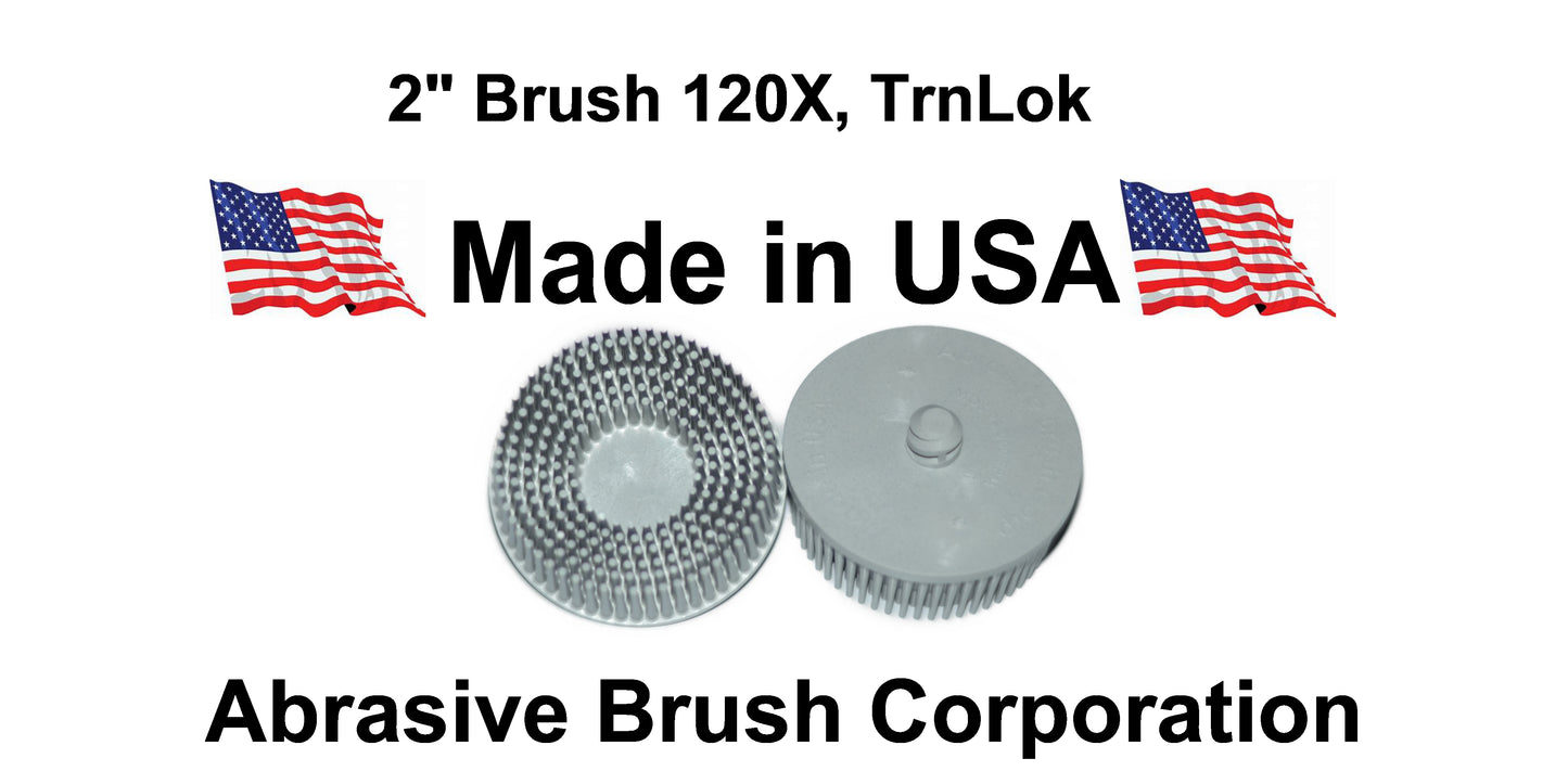 2" Brush 120X, TrnLok, Bag of 2 Brushes