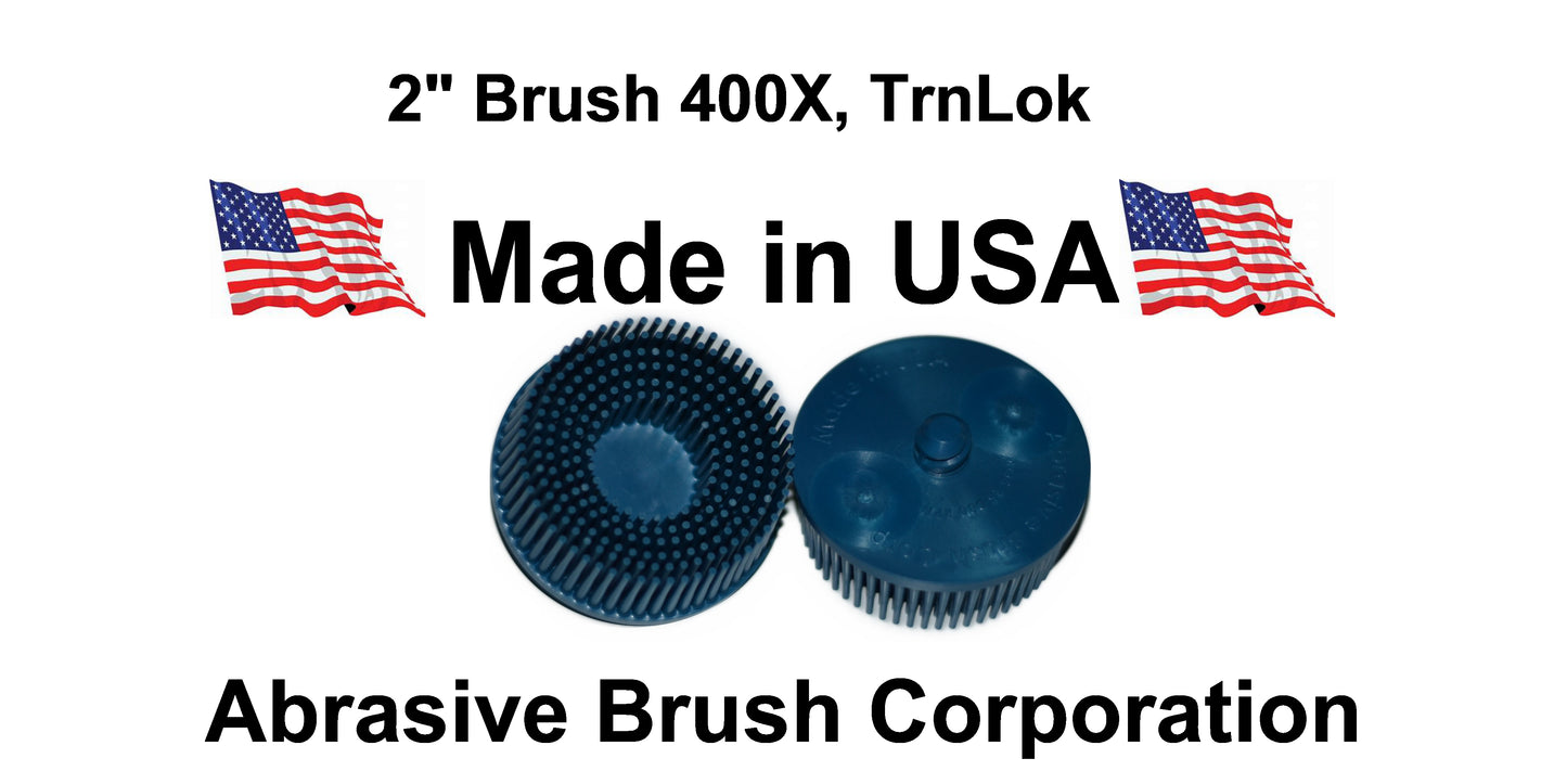 2" Brush 400X, TrnLok, Bag of 2 Brushes