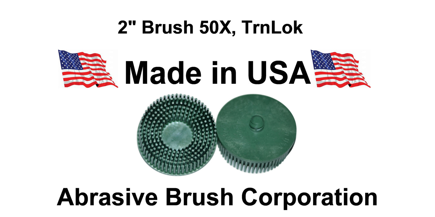 2" Brush 50X, TrnLok, Bag of 2 Brushes