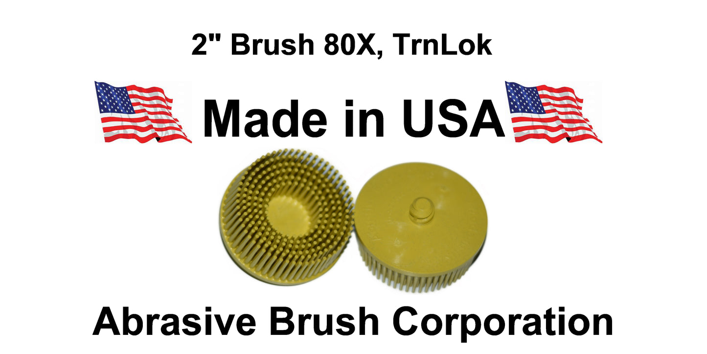 2" Brush 80X, TrnLok, Box of 10