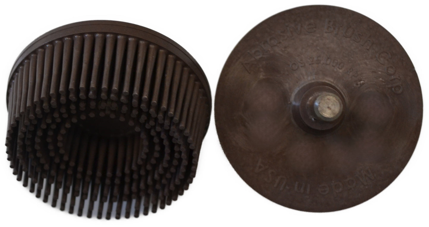2" Brush 36X, 1/4" Steel Shaft, Bag of 2 Brushes