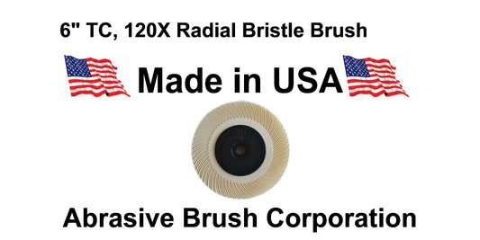 Radial Disc, 6" TC Brush 120X, 1 Brush per Box