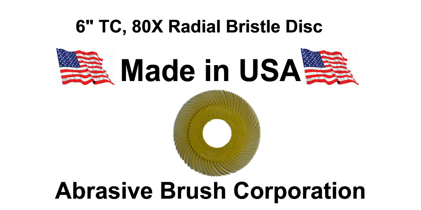 Radial Disc, 6" TC 80X, Box of 40 discs