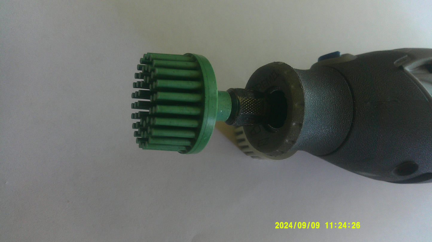 1"Brush 50X, 1/8" Steel Shaft, Box of 10