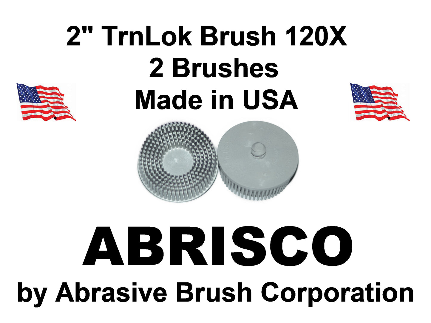 2" Brush 120X, TrnLok, Bag of 2 Brushes