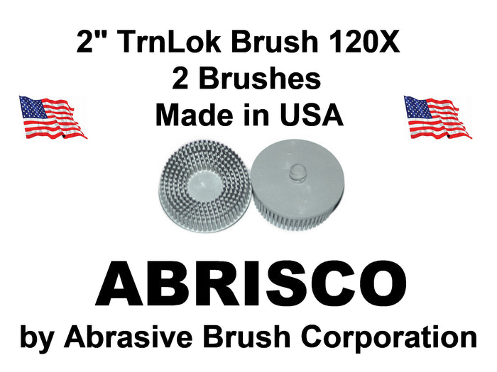 2" Brush 120X, TrnLok, Bag of 2 Brushes