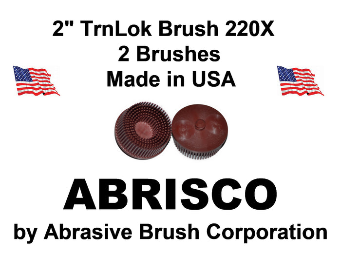 2" Brush 220X, TrnLok, Bag of 2 Brushes