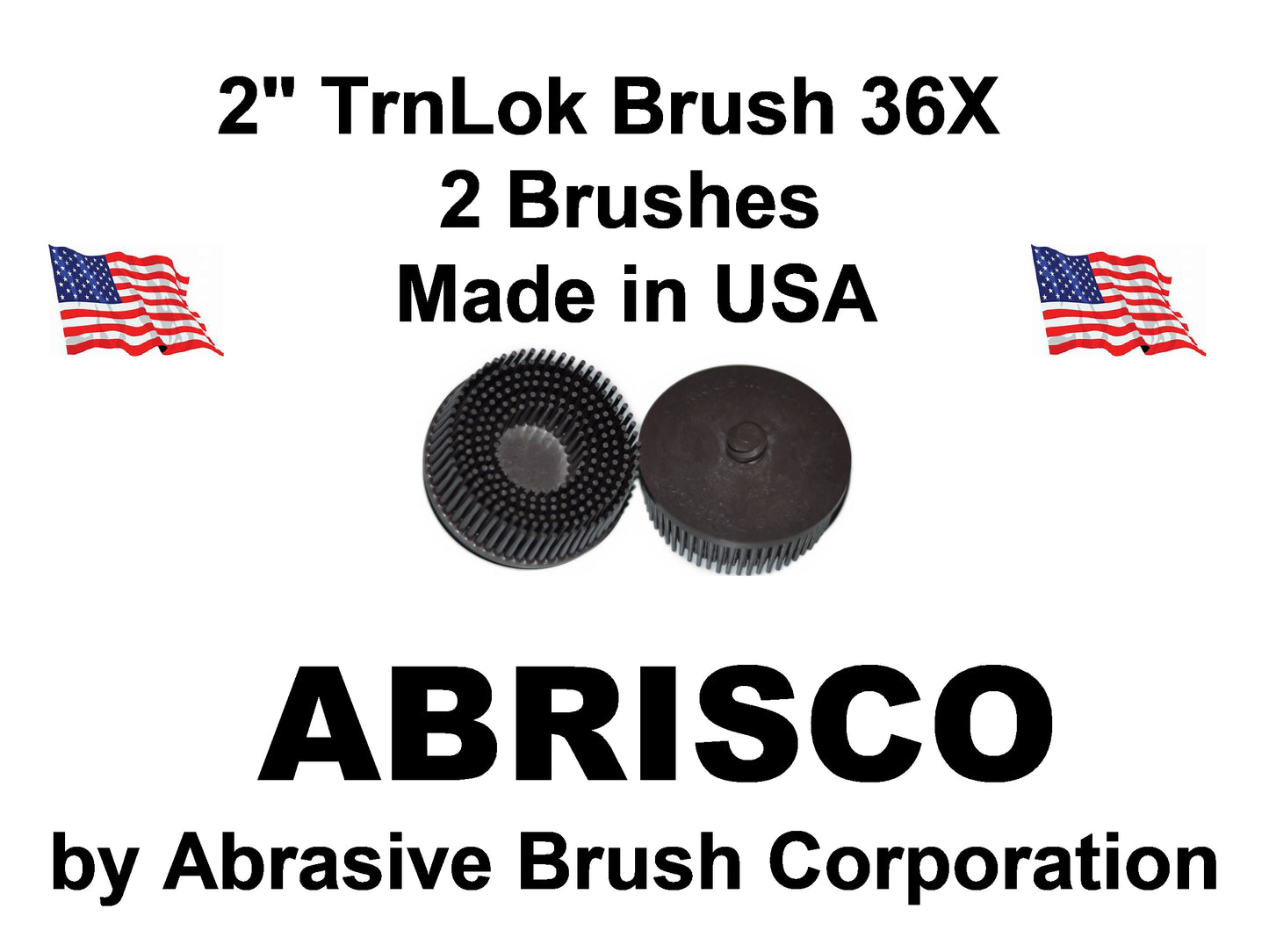 2" Brush 36X, TrnLok, Bag of 2 Brushes