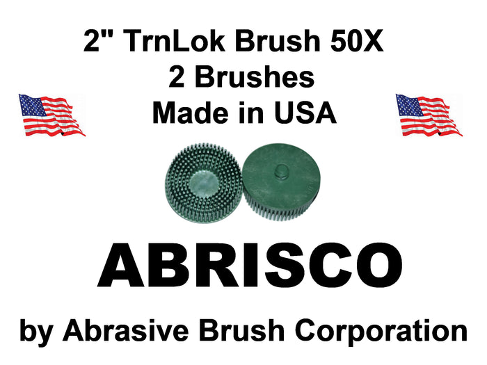 2" Brush 50X, TrnLok, Bag of 2 Brushes