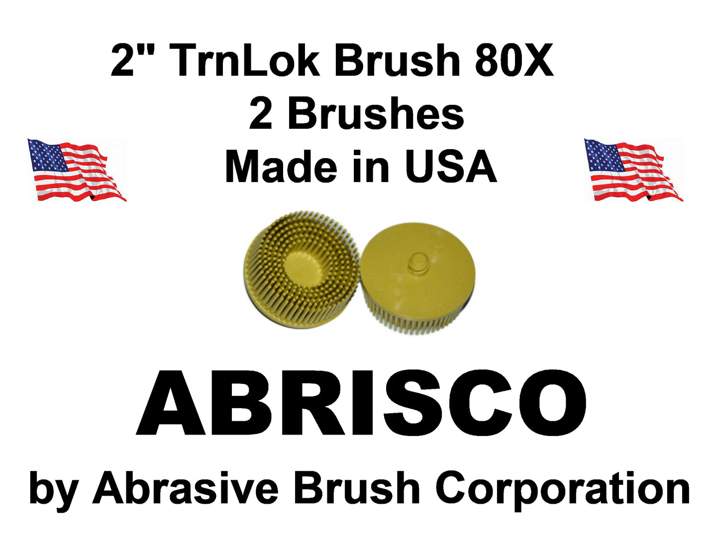 2" Brush 80X, TrnLok, Bag of 2 Brushes