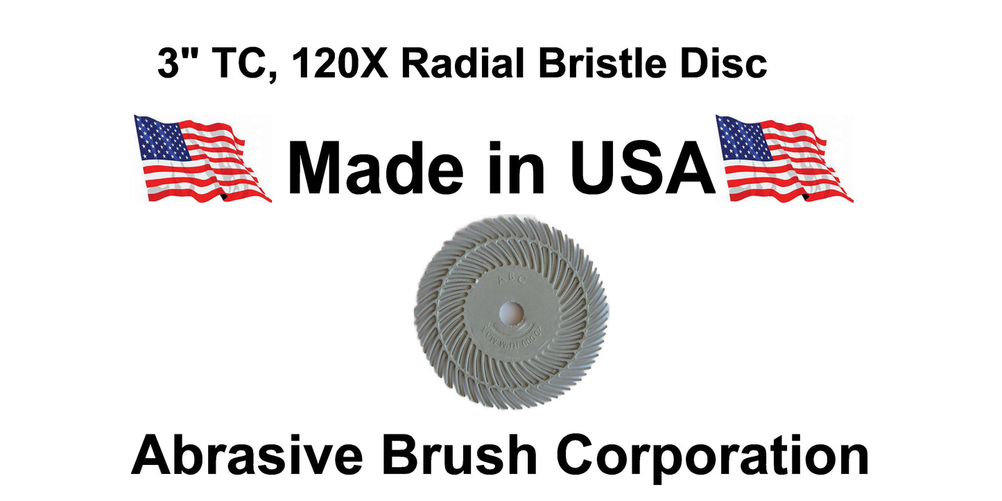 Radial Disc, 3" TC 120X, 40 discs per Box