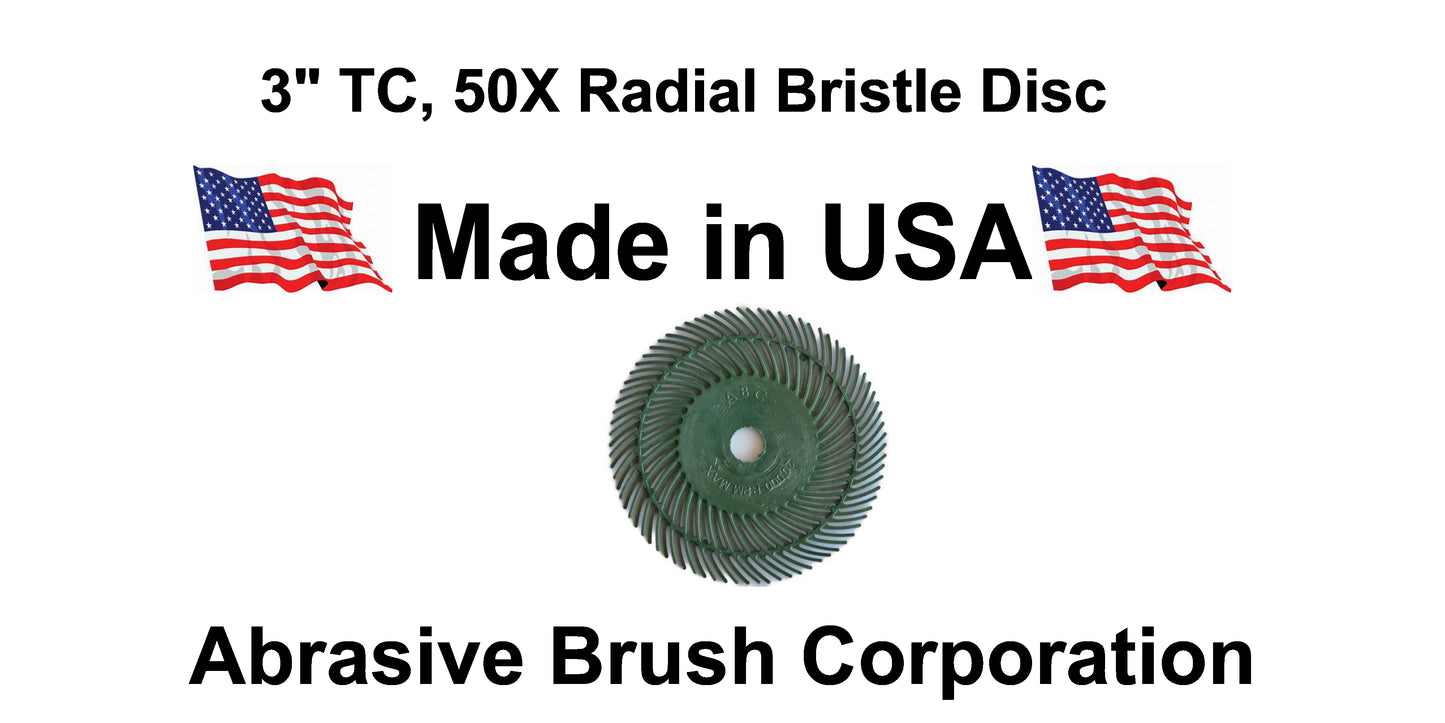 Radial Disc, 3" TC 50X, 40 discs per Box