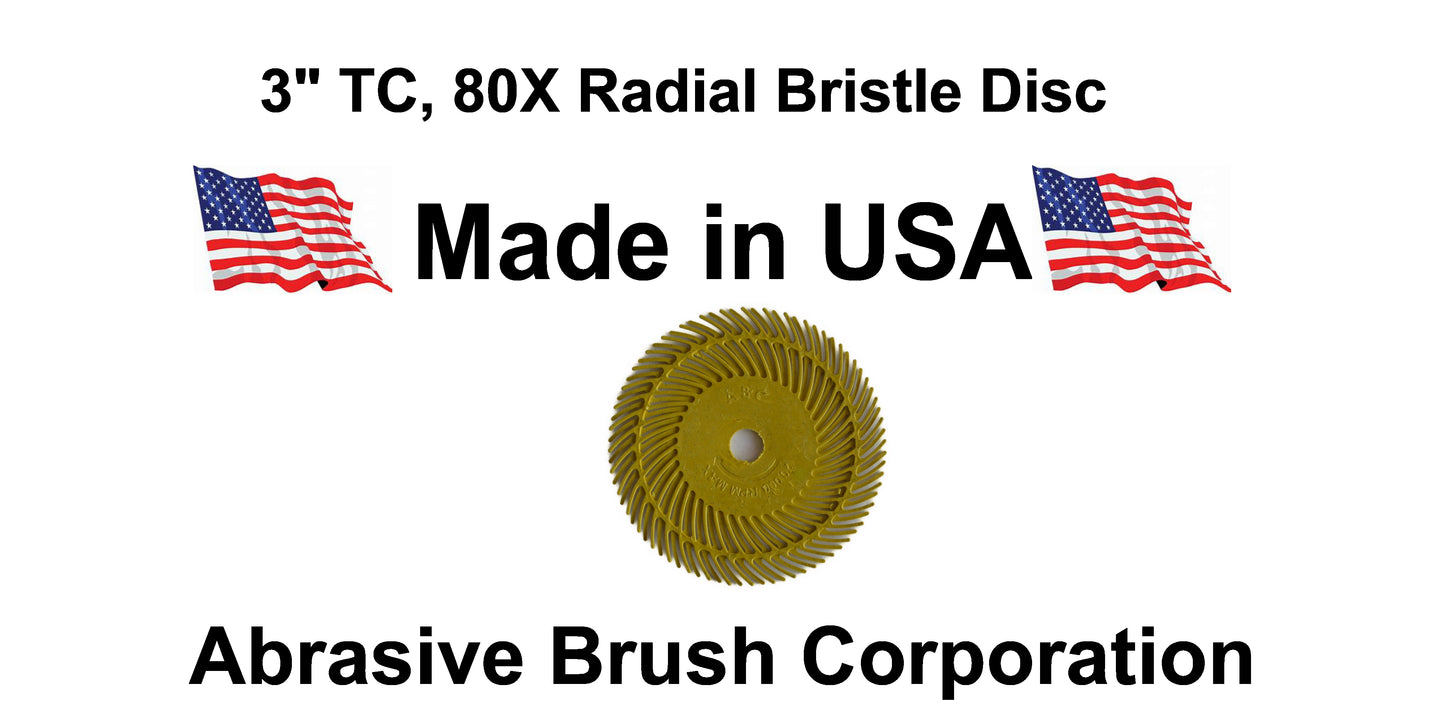 Radial Disc, 3" TC 80X, 40 discs per Box