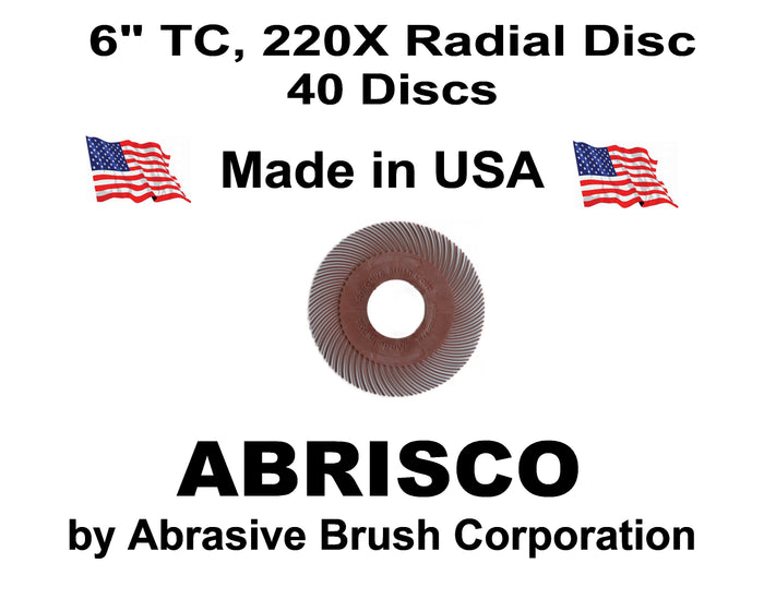 Radial Disc, 6" TC  220X, Box of 40 discs