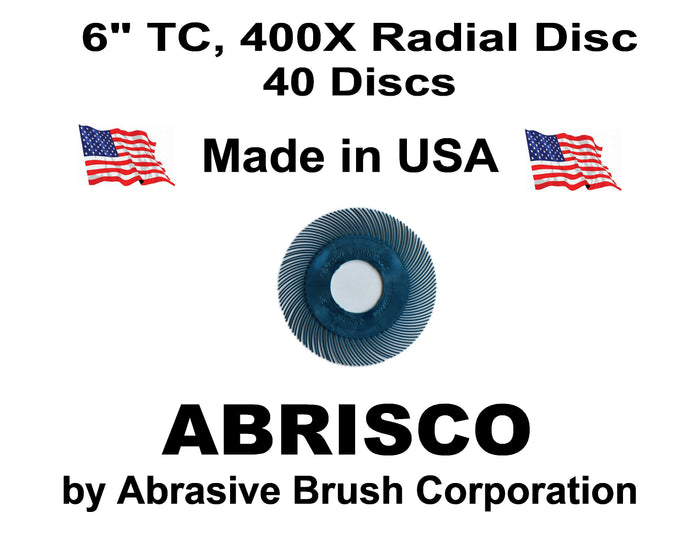 Radial Disc, 6" TC  400X, Box of 40 discs